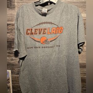 Vintage NFL Official Football Cleveland Browns Men's Short Sleeve Shirt Size XL